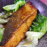 塩鮭の簡単ポン酢醤油生姜焼き